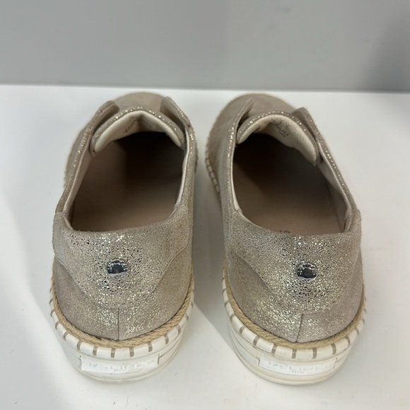 J Slides Karla Gold Brushed Leather Casual Slip On Sneakers Size 7.5 - Picture 7 of 15